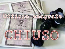 CHIUSURA TEMPORANEA UFFICIO DEMOGRAFICI